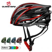 QUESHARK Männer Frauen Ultraleicht Radfahren Helm Led Rücklicht MTB Rennrad Fahrrad Motorrad Reiten Belüftete Sicherheit Kappe