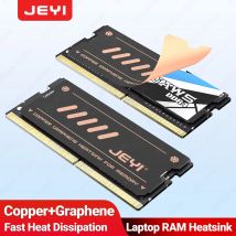 JEYI-disipador de calor RAM de grafeno para portátil, radiador de memoria de refrigerador de diseño de lámina de cobre y grafeno de doble capa para DDR5 DDR4 DDR3 DDR2
