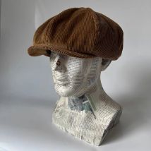 Frühling Herbst Mode Herren Klassische Newsboy Cord Hut Kamel Vintage Flache Ivy Cabbie Cap Freund Geschenke (Medium/Large/X-Large)