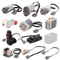 Blocchi di costruzione di modello elettronico Funzioni di alimentazione MOC Parti tecniche del motore Velocità IR Ricevitore di telecomando Scatola batteria Giocattoli fai da te