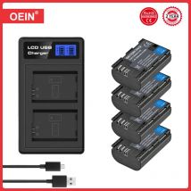 2650mAh LP E6 LPE6 LP-E6 E6N Battery + LED Dual Charger For Canon EOS 5DS R 5D Mark II 5D Mark III 6D 7D 70D 80D Camera