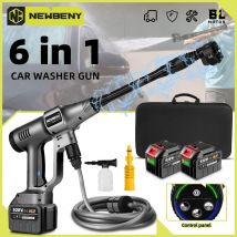 200Bar 6 IN 1 Bürstenlosen Elektrische Waschmaschine Hochdruck Cordless Auto Garten Reinigung Bewässerung Spritzpistole Für Makita Batterie pin