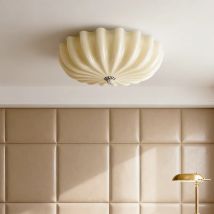 40 45 cm Vintage Deckenleuchte LED Eisen Kunst Glas Deckenleuchte mittelalterliche creme Kronleuchter Balkon Café Home Wohnzimmer Dekor
