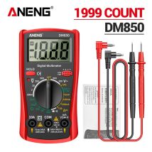 ANENG DM850 multímetro Digital profesional automático 1999 recuentos probador de voltaje CA/CC automático herramienta detectora de amperímetro de corriente Ohm