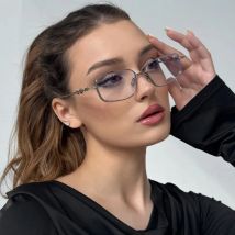 Schutzbrille 3 stücke Mode Kleine Quadratische Gläser Rahmen Frauen Metall Rahmen Form Brillen Optische Transparente Linse Brillen