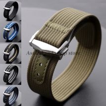 Cinturino in nylon di alta qualità 20mm 22mm per Omega per cinturino Swatch fibbia pieghevole cinturino impermeabile accessori per cinturini da uomo