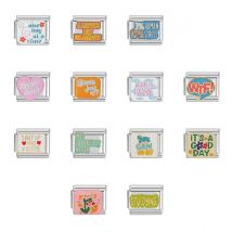 Italian Charm Store Italian Charm Bracelet 9mm Diy Words Series