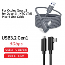 5m vr Verbindungs kabel für Meta Quest 3 Pico 4 HTC VR Headset USB 3,0 Schnell ladekabel Daten übertragung für Oculus Quest 2 Zubehör