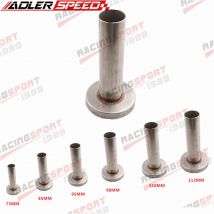 Silenziatore universale per auto in acciaio inossidabile cromato con diametro interno di 73 mm (3,5 pollici) / 98 mm