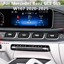 Auto Center Konsole Klimaanlage Vent Dekorative Abdeckung Dashboard Vent Abdeckung Für Mercedes Benz GLE GLS Klasse W167 2020-2026