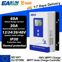 Easun power 40a 30a 20a mppt solar laderegler 12v 24v batterie ladegerät regler mppt kurzschluss schutz
