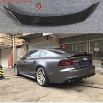 R-Stil Hochwertiger Spoiler aus echtem Carbonfasermaterial für Audi A7 S7 RS7 2013–2018 Carbonfaser-Heckspoiler Kofferraumflügel