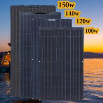 flessibile pannello solare 12v 150w 120w 100w 80w fotovoltaico per la casa camper tetto barca viaggio UE magazzino spedizione