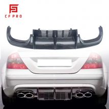 Carbon Faser Boot Spoiler Splitter Schutz Abdeckung Für Mercedes-Benz CLK W209 Hinten Diffusor Lip Körper Kit Zubehör