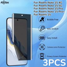2 pezzi Proteggi schermo idrogel morbido per privacy/alta definizione per Redmi Note 15 4G 5G Pellicole anti-spia per Redmi Note 15 Pro Plus