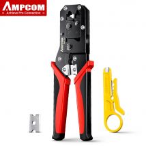 AMPCOM RJ45 Crimpzange Ethernet Netzwerk LAN Kabel Crimper Cutter Stripper Zange 8P RJ45 6P RJ12 RJ11 für Modulare Steckverbinder