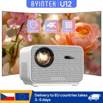 BYINTEK LOVE U12 Proiettore Full HD 1080P 4K 800 ANSI Android WiFi 6 Proiettori Home Theater con messa a fuoco automatica per video riunioni di film
