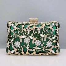 Shinny Glitter Abend taschen Strass harte Oberfläche Box Taschen elegante weibliche Hochzeit Schulter beutel Bankett Party Luxus Geldbörse