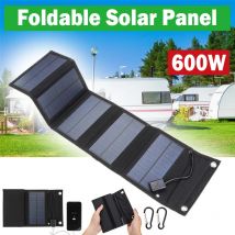 600w faltbare Solar panel Telefon Ladegerät 5V Solarpanels Platte USB Solarpanels Power Bank für Handy Camping Notfall