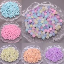 8mm 50pcs New Matte Color Round Crystal Glass Beads Round Charm Glass Loose Beads For Jewelry Making DIY