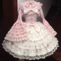 Harajuku Original Design Lolita Dress Jsk Camisole Daily Suit Tea Party Princess Birthday Party Sweet Girl Set Gift For Friends