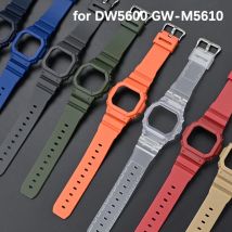 Resin Rubber Band Watch Case for Casio G-shock DW-5600 GW-M5610 GW-B5600 Men Protective Bezel Replace Bracelet Strap