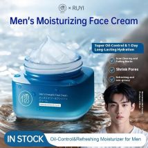 RUYI Men Face Cream Moisturizing Nourishing Lotion Face Firming Lifting Anti Puffiness Facial Skin Care 50g for Men
