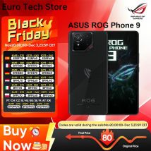 100% originale ASUS ROG Phone 9 5G Smartphone Snapdragon 8 Elite 6.78 "185Hz Display 5800mAh 65W Ricarica Android 15 Global Rom