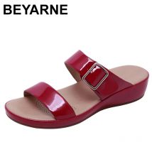 BEYARNEWomen Buckle Comfortable Orthopedic Bow Support Flip Flops Summer Casual Shoes Slip-On Slipper Fashion Hot OutdoorL019