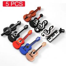 JASTER 5 PZ LOTTO Modello musicale Chiavetta USB 128 GB Chitarra Pen drive Violino Pen drive