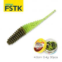 FSTK Angeln Weicher Forellenköder 55 mm 0,8 g 20 Stück Meer Silikonköder Wobbler Künstlicher Swimbait Pesca Künstliche Wurmköder für Forellen
