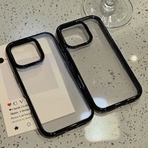 2-in-1-Acryl-Handyhülle für iPhone 17 16 Pro Max 13 11 15 14 12 17 Air 17promax 16promax Transparente, stoßfeste Funda-Abdeckung