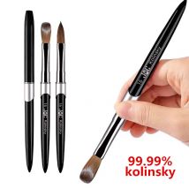 1PC Nagel Acryl Pinsel Kolinsky Sable Acryl Pinsel UV Gel Carving Stift Pinsel Flüssigkeit Pulver DIY Nagel Zeichnung