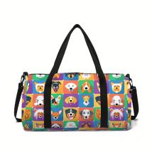 Welpen-Gepäcktasche mit Großer Kapazität für Jungen und Mädchen Beste Geschenke 2D Flache Cartoon-Reisetaschen Handtasche für Kinder