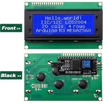 LCD2004 2004 moduł LCD niebieski/zielony/biały ekran 20X4 znakowy wyświetlacz LCD IIC I2C moduł adaptera interfejsu szeregowego dla Arduino