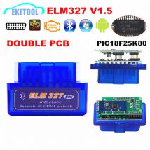 2-lagige Hardware V1.5 Chip PIC18F25K80 ELM327 Bluetooth V1.5 Auto Code Reader Super MINI ELM 327 Funktioniert Android Symbian Double PCB