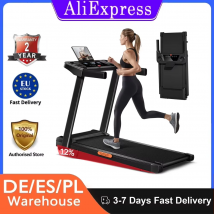 Cinta de correr ROBORE SF10 con 12% inclinación, cinta de correr eléctrica de 12 KM/H, cinta de correr plegable para el hogar con motor de 3,0 HP y pantalla LED