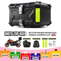 45L/55L Universale Del Motociclo Top Box Scatola di Coda In Alluminio Baule Del Motociclo Posteriore Bagagli Caso Impermeabile Moto Top Case cassetta degli attrezzi
