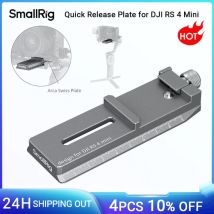 SmallRig Schnellwechselplatte für DJI RS 4 Mini, kompatibel mit Arca-Swiss Mount Plate Kamerakäfigen und L-Platten verstellbar -5336