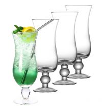 Hurrikan gläser, Set mit 4 Pina Colada Gläsern, 420ml Cocktails Gläser 4er-Set