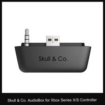 Skull & Co. AudioBox Bluetooth 5.0-kompatibler Audiosender APTX LL-Adapter für Xbox Series X/S Xbox One Elite 2-Controller