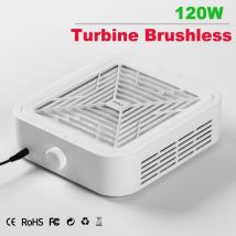 Aspirapolvere per unghie senza spazzole a turbina Forte aspirazione Aspirapolvere per unghie regolabile con velocità di 120 W per manicure con filtro rimovibile