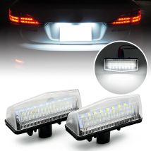 2Pcs White LED License Plate Light For Lexus CT200h NX200T NX300H RX200T IS300 Sportcorss Toyota C-HR Prius Venza Matrix RAV4