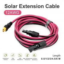 XT60 Femmina a Pannello Solare Connettore 12AWG Cavo di Alimentazione Accumulo di Energia Cavo di Ricarica Celle Fotovoltaiche Accessori del Sistema Solare
