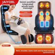 Shiatsu Nacken-Rückenmassagegerät mit Wärme, 2D ro 3D-Knetmassagestuhlpolster, verstellbares Kompressionssitzmassagegerät für den ganzen Körper