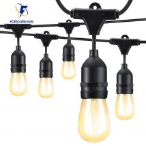 15m 30m Party Lichter im Freien wasserdicht s14 e27 2w warmweiß LED Lichterkette für Garten