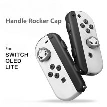 2pcs Cartoon Silicone Analog Thumb Grip Caps Compatible with Nintendo Switch OLED/Switch Lite/Switch Joystick Protective Cover