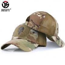 Baseball Caps Camouflage Tactical Trucker Hat Combat Paintball Basketball Football Adjustable Classic Mesh Snapback Sun Hats Men