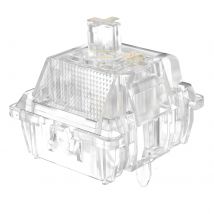 Interruptores lineales DUROCK Ice King, interruptor RGB transparente con resorte progresivo de 62g, interruptores de teclado de línea suave lubricados de 5 pines