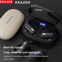 ERAZER XT60 Bluetooth 5.3 Kopfhörer TWS Echte kabellose Kopfhörer Touch Wasserdichtes Headset Rauschunterdrückung Ohrbügel mit Mikrofon